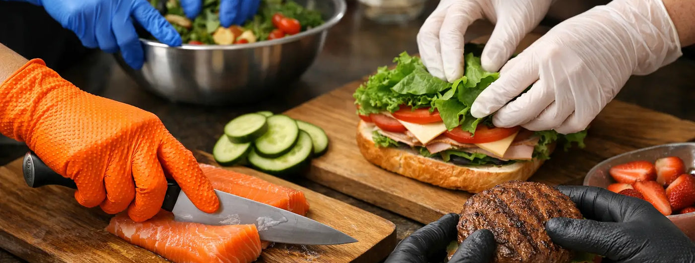 Can Nitrile Gloves Touch Food? Rules for Safe Prep