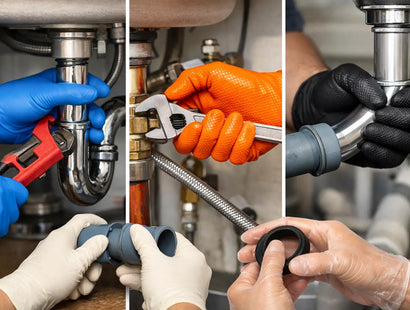 Top 3 Nitrile Gloves for Plumbers That Hold Up