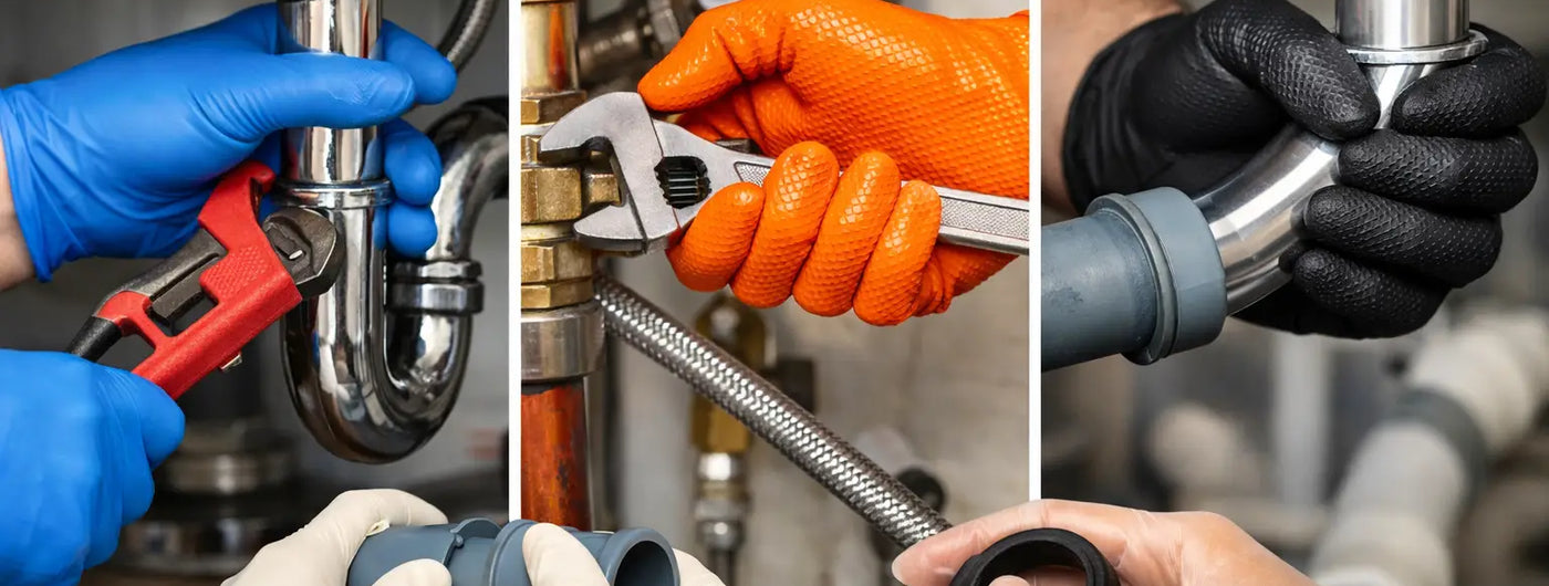 Top 3 Nitrile Gloves for Plumbers That Hold Up