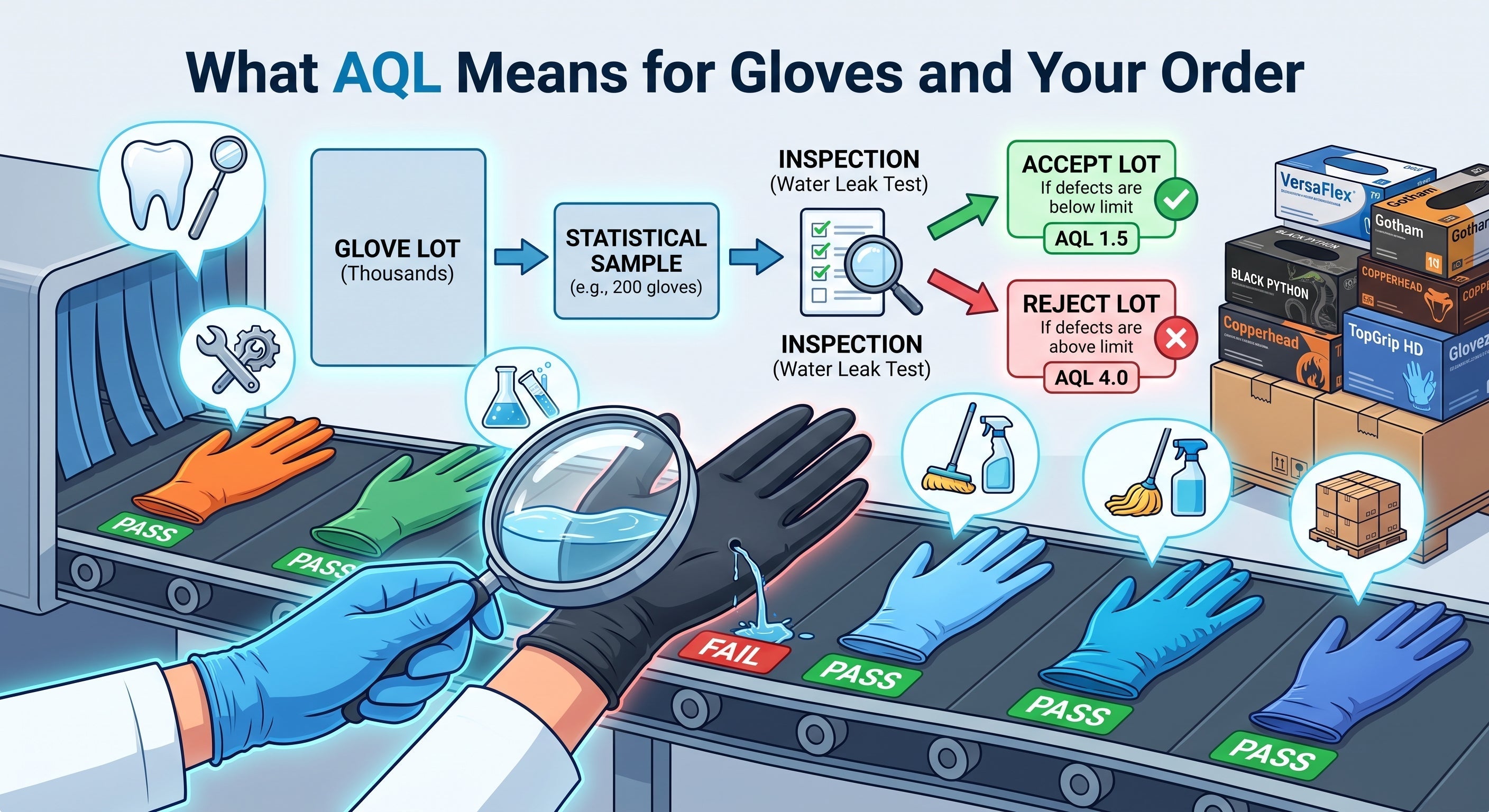 What AQL Means for Gloves and Your Order