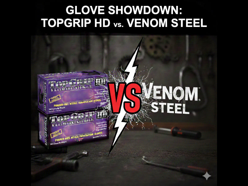 TopGrip HD vs. Venom Steel Nitrile Gloves