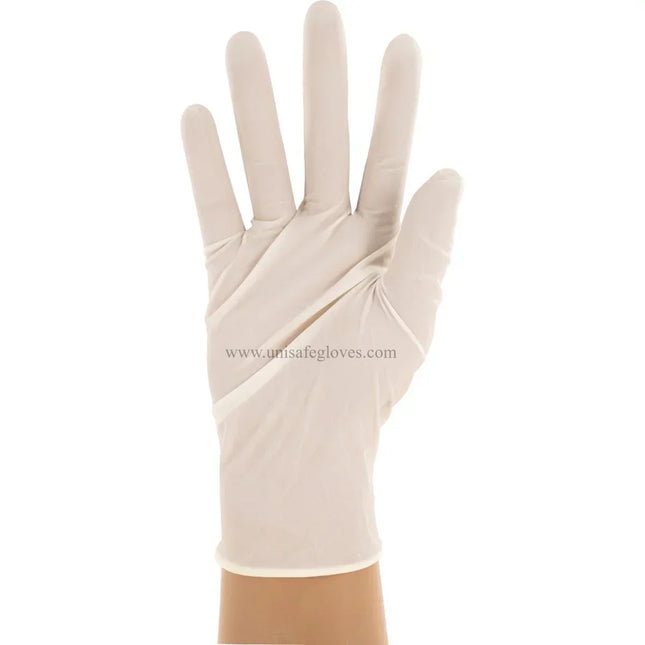 NTLA100S-CS, NTLA100M-CS, NTLA100L-CS. NTLA100XL-CS, CY500S-CS, CY500M-CS, CY500L-CS, CY500XL-CS, Disposable Latex Gloves, Case - UNISAFE GLOVES
