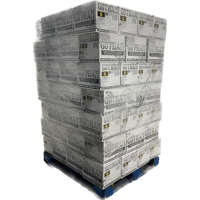 GT766S-Pallet, GT766M-Pallet, GT766L-Pallet, GT766XL-Pallet, Pallet (96 Cases) of Gotham Powder Free Black Nitrile Exam Gloves - UNISAFE GLOVES