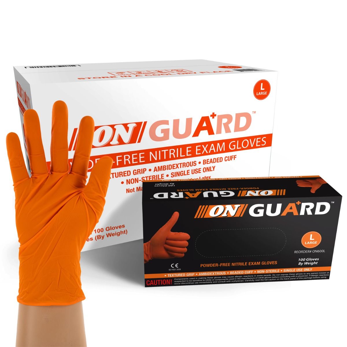 Glovezilla 8.5 Mil Heavy-Duty 2-Ply Nitrile Gloves, Diamond Texture, Case -  UniSafe Gloves