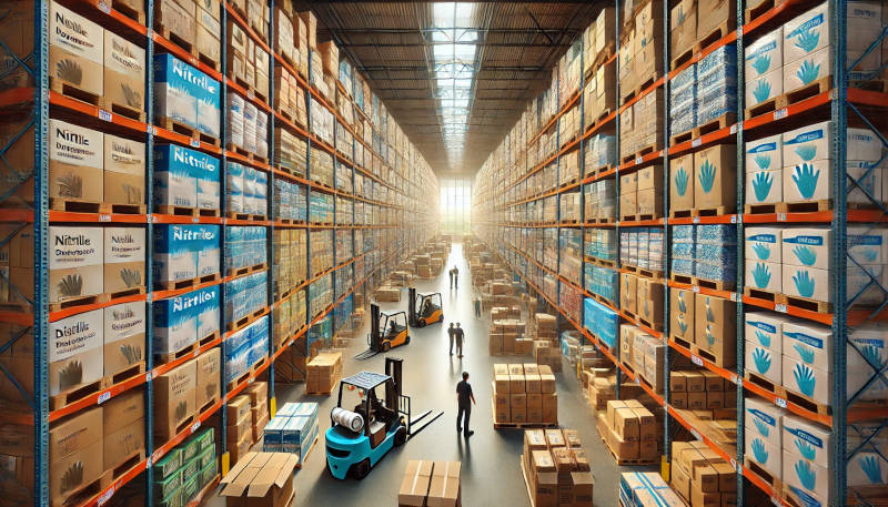 Warehouse where you can buy bulk nitrile, latex, and vinyl gloves