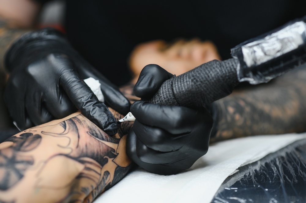 Tattoo Shop Safety Disposable Black Nitrile Gloves